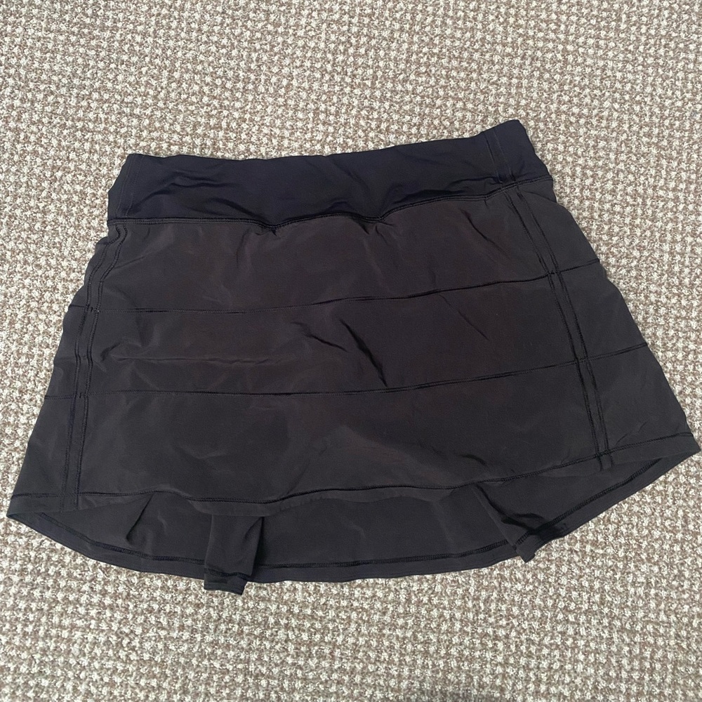 Lululemon athletica Pace Rival Mid-Rise Skirt, Black, Size 8 Tall